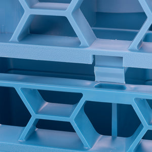 Extensión corta OptiClean NeWave para rack de vasos con 20 compartimentos azul Carlisle