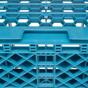 Rack OptiClean para vasos con 16 compartimentos y 2 extensiones 7.12" azul Carlisle