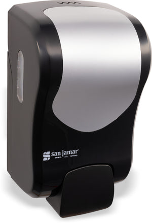 Dispensador manual Summit Rely para jabón líquido y loción 900 ml negro/acero inoxidable