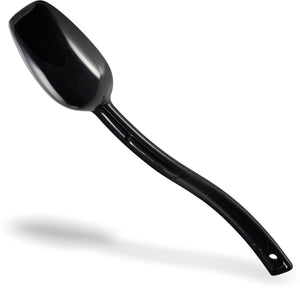 Cuchara sólida para ensalada de policarbonato 0.8 oz 10" negra