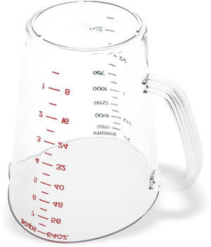Taza medidora 2 gal transparente