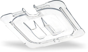 Tapa universal ranurada StorPlus con asa para inserto sexto transparente