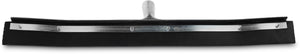 Jalador curvo para piso con hule negro 24"