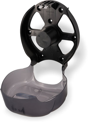 Dispensador Oceans sencillo para papel higiénico jumbo 9" negro"