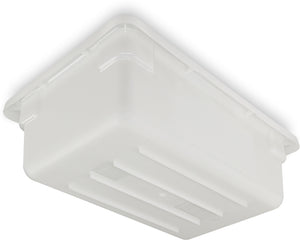 Caja StorPlus para alimentos de polietileno 3.5 gal blanca