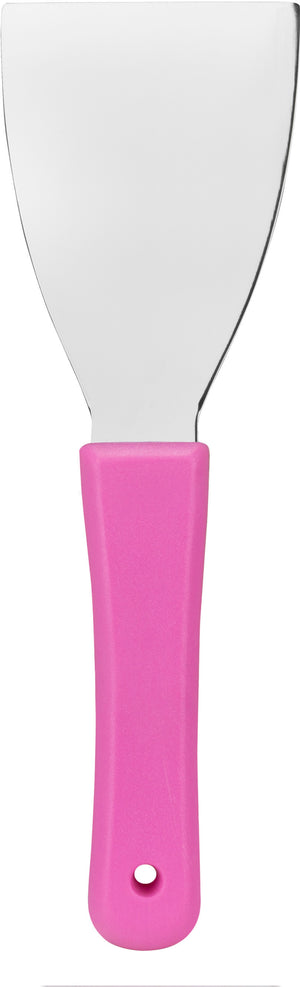 Raspador Manual de Acero 3" Rosa Brillante