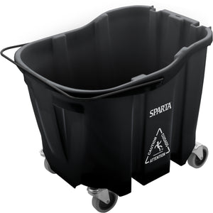 Cubeta OmniFit para trapeador 35 qt negra