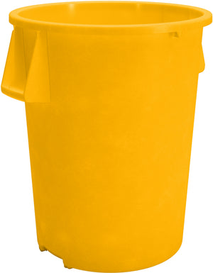 Bote de basura redondo Bronco de plástico 44 galones amarillo