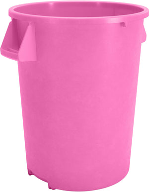 Bote de basura redondo Bronco de plástico 44 galones rosa brillante