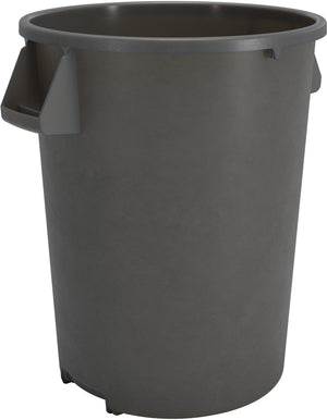 Bote de basura redondo Bronco de plástico 44 galones gris