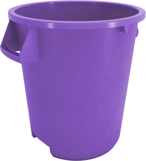 Bote de basura redondo Bronco de plástico 10 galones morado