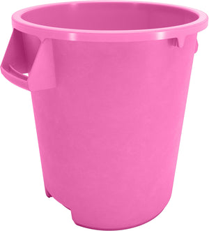 Bote de basura redondo Bronco de plástico 10 galones rosa brillante
