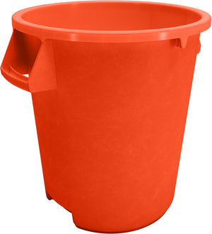 Bote de basura redondo Bronco de plástico 10 galones naranja