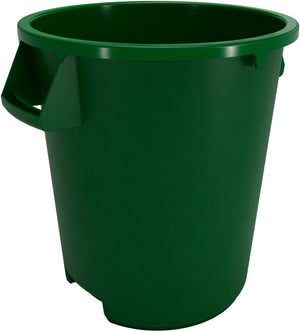 Bote de basura redondo Bronco de plástico 10 galones verde