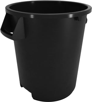 Bote de basura redondo Bronco de plástico 10 galones negro