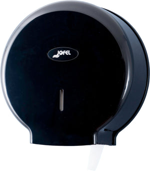 Dispensador Jofel Valor para papel higiénico jumbo 10" negro"