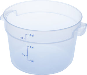 Contenedor redondo StorPlus para alimentos de polipropileno 12 qt transparente