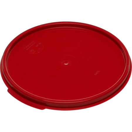 6 and 8 Qt. White Round Polyethylene Food Storage Container Lid