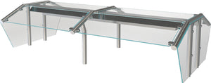Protector clásico doble para buffet DineXpress para módulo de 5 pozos