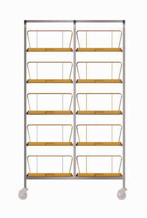 Rack de almacenamiento para domos capacidad 100 piezas acero inoxidable