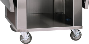 Ruedas giratorias con freno 6" plata