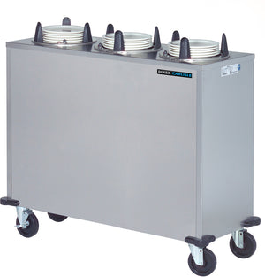 Dispensador cerrado calentado para platos Dinex 3 silos platos de 12" acero inoxidable