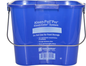 Cubeta sanitaria Kleen-Pail PRO Kleen-Color 6 qt azul
