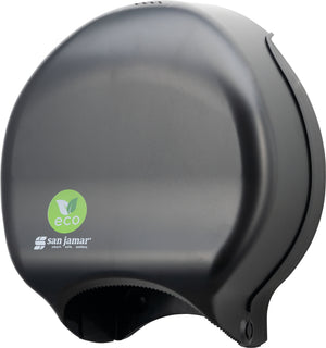 Dispensador San Jamar ecoLogic para papel higiénico jumbo 9" negro"