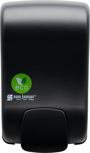 Dispensador manual ecoLogic Rely para jabón y sanitizante en espuma 900 ml negro