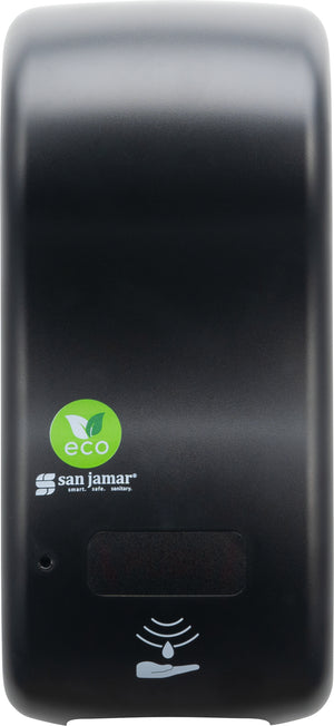 Dispensador híbrido ecoLogic Rely para jabón en espuma 900 ml negro