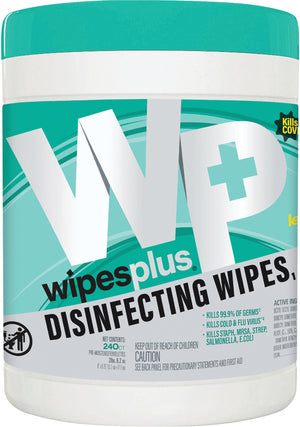 Toallitas Desinfectantes para Superficies WipesPlus Bote 240 Piezas