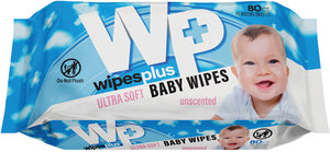 Toallitas Húmedas WipesPlus para Cuidado Personal 80 Piezas Sin Aroma