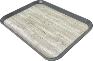 Charola antiderrapante Glasteel madera 15" x 20" grafito