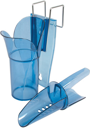 Pala Saf-T-Scoop con Guardian para hielo 6 a 10 oz azul
