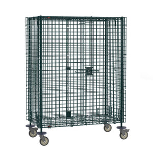 Metro Super Erecta Mobile Security Shelving Unit, epóxico Metroseal verde