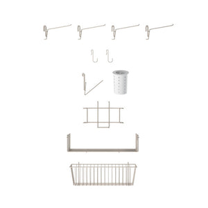 Sistema SmartWall Life Metro a muro acero inoxidable 10.375 x 19.5 x 12.625 pulg