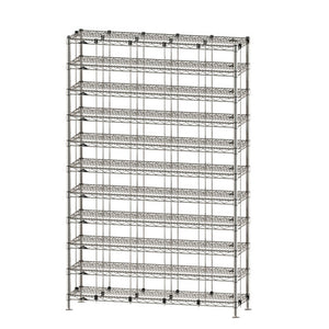 Metro Gowning Room Bootie y Shoe Racks 14.75 x 74.5 pulg