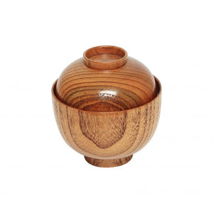 Bowl de madera para arroz y sopa miso 9 oz 3-3/4"