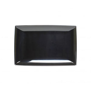 Charola de melamina negro 12 1/2" x 8" 1 1/8" profundidad