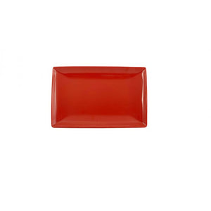 Charola de melamina 12-1/2" x 8" 1-1/8" profundo Pure Red