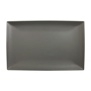 Charola rectangular Classic Stone Grey de melamina 12-1/2" x 8" x 1-1/8" profundidad