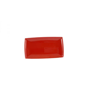 Charola de melamina 9-1/2" x 5-1/4" 3/4" profundo Pure Red