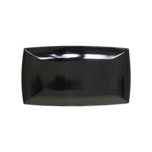 Charola de melamina negro 16 1/8" x 8" 1 1/8" profundidad