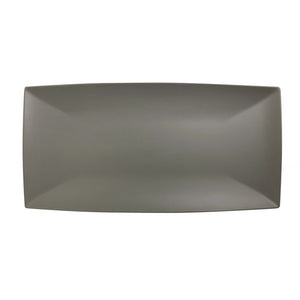 Charola rectangular Classic Stone Grey de melamina 16-1/8" x 8" x 1-1/8" profundidad