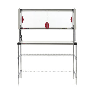 Repisa Metro Super Erecta de 2 repisas acero inoxidable/cromado EZHSE-W-KIT