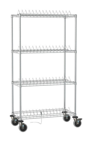 Carro de anaquel Metro Super Erecta acabado Brite/cromado