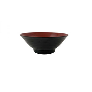 Bowl de melamina para noodles 42 oz bicolor negro/rojo