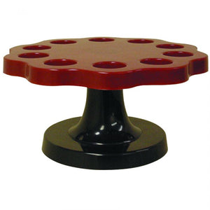 Soporte para hand roll de ABS 10 cavidades rojo/negro