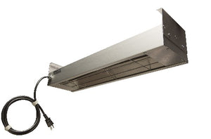Calentador lineal infrarrojo de elemento sencillo con cable y enchufe 42 pulg