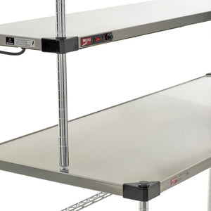 Repisa Metro Super Erecta de 2 repisas acero inoxidable/cromado EZHS-W-KIT